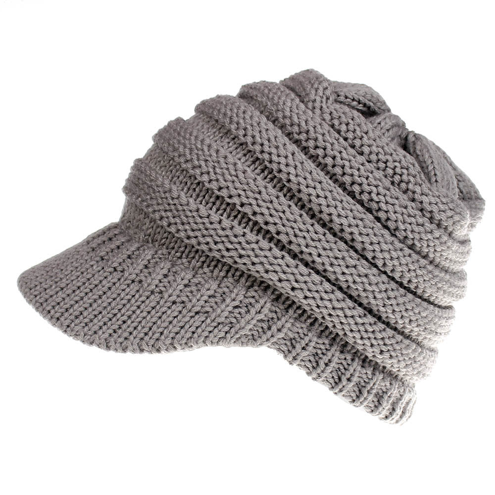 Women's Soft Knit Ponytail Beanie
