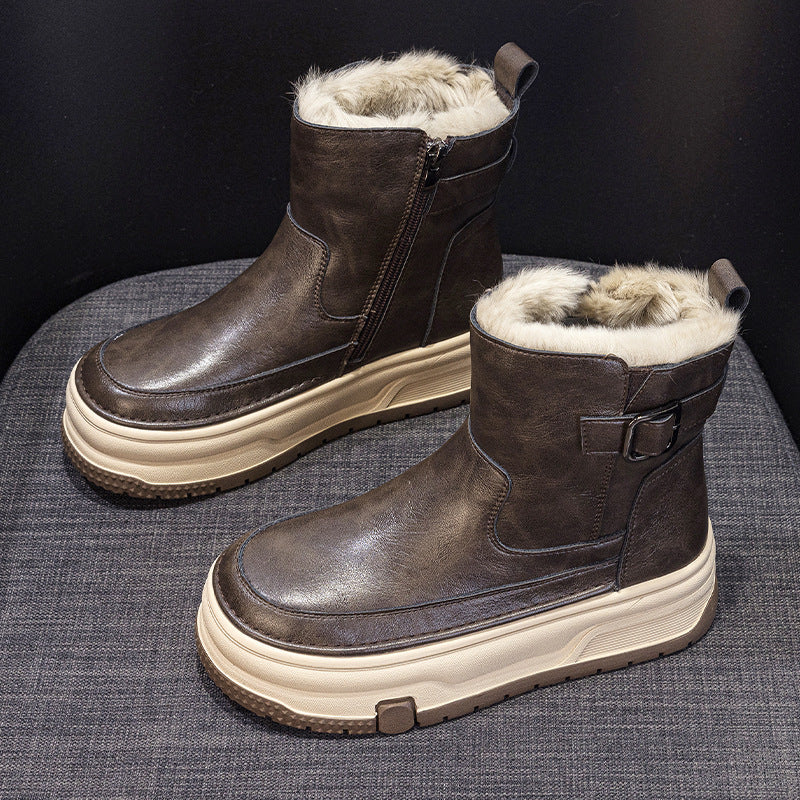 Warm Velvet Short Boots