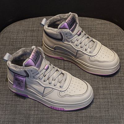 High-Top Sneakers Thick-Soled